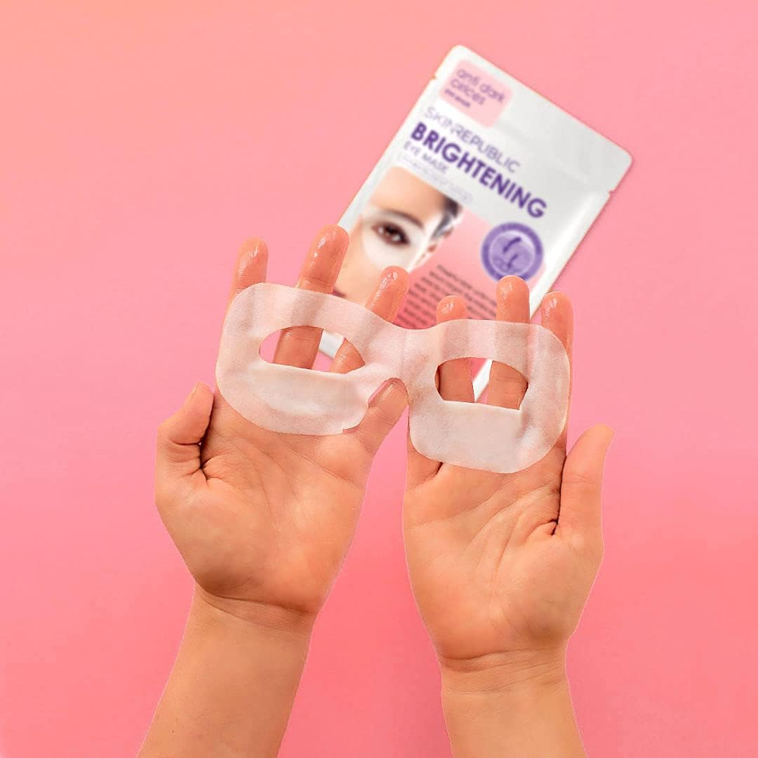 Skin Republic Vitamin C Brightening Eye Mask. Proven to Reduce Dark Circles. Made in Korea. (3 Pairs of Eye Masks).