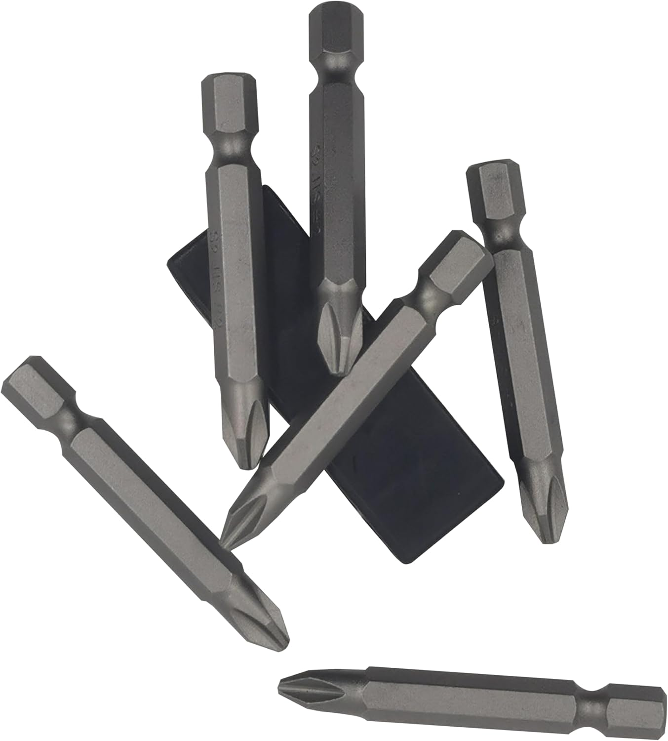 6Pcs 50Mm JIS Screwdriver Bit Set with Magnetic Tip,1/4 Hex Shank, S2 Alloy Steel & 6-Hole Storage Strip-Erfect for Japanese Motorcycles, Cars，Bicycle & Equipment (JIS #1X2#2X2#3X2) image number 6