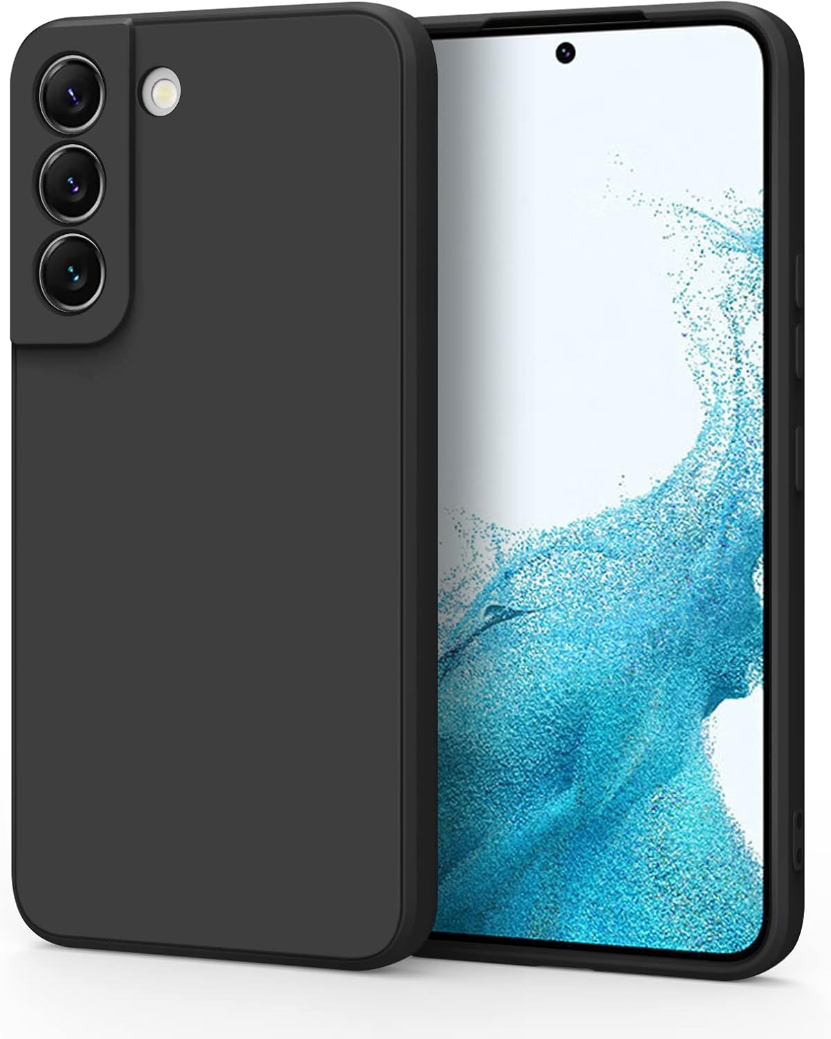 Silicone Case for Samsung Galaxy S22 Case(2022 Release), Silky-Soft Touch Gel Rubber Cover, Full Protective Case Shockproof Liquid Bumper Cover for Galaxy S22 Case 6.1 Inch