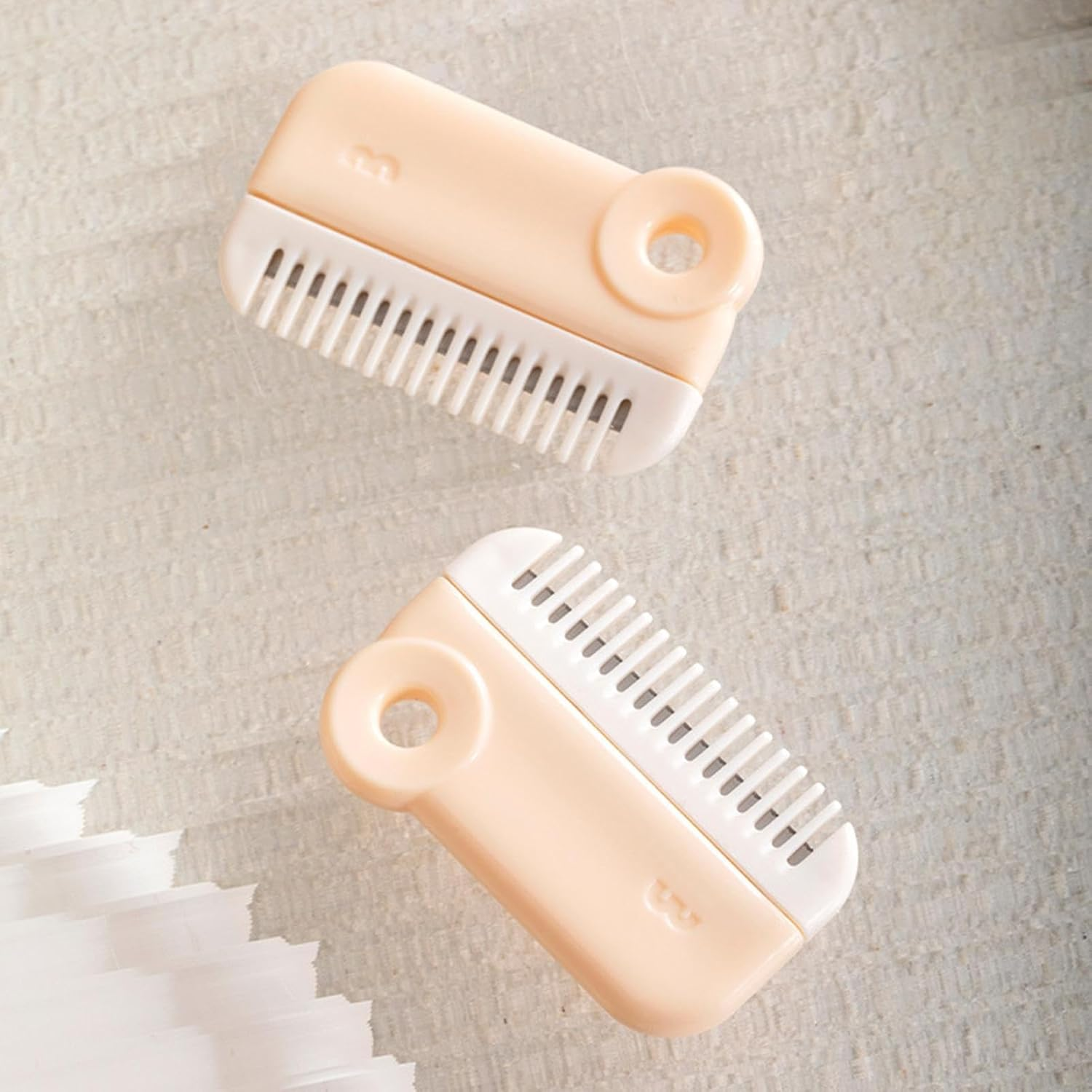 PUCHEN Split Ends Hair Trimmer & Comb - Multifunctional Hair Cutting Tool, Safe & Durable Stainless Steel, Easy to Clean & Carry, Perfect for Home & Salon Use, Flesh Pink image number 6
