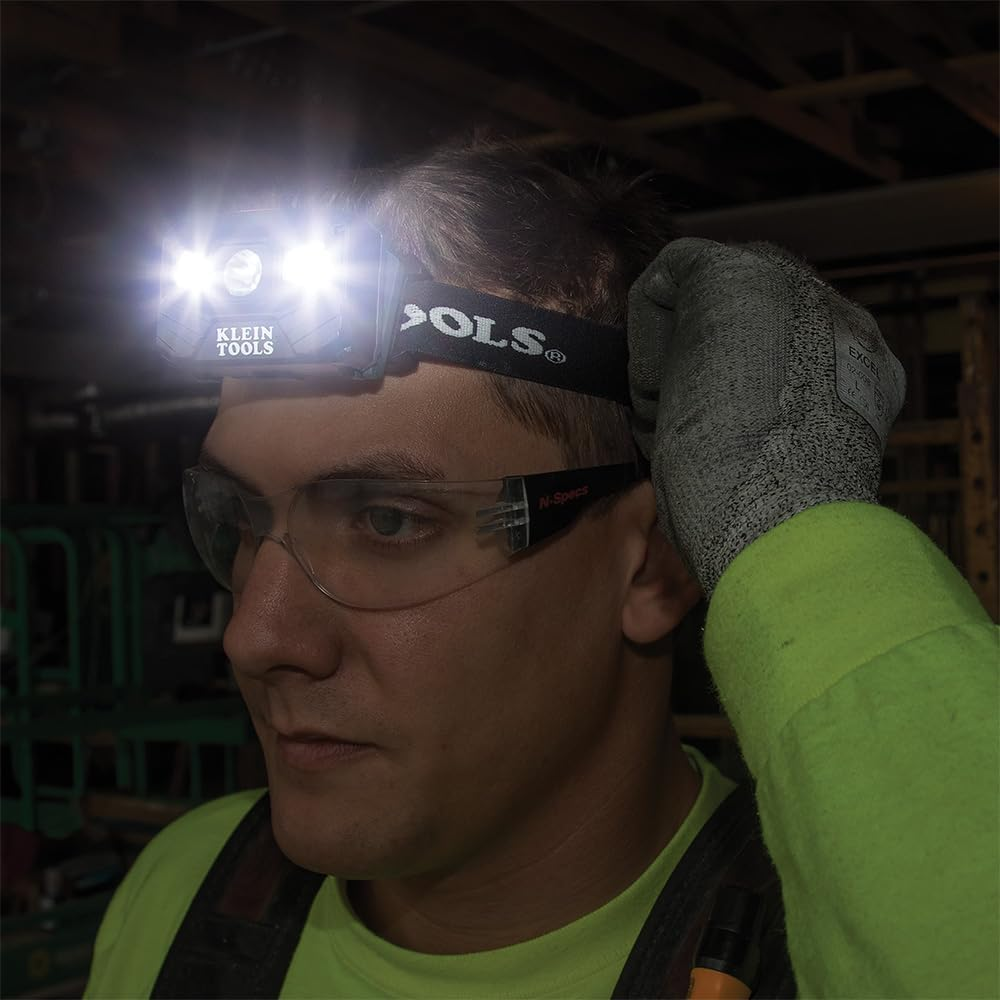 Klein Tools A-56048 400 Lumens Rechargeable Headlamp with Fabric Strap image number 1