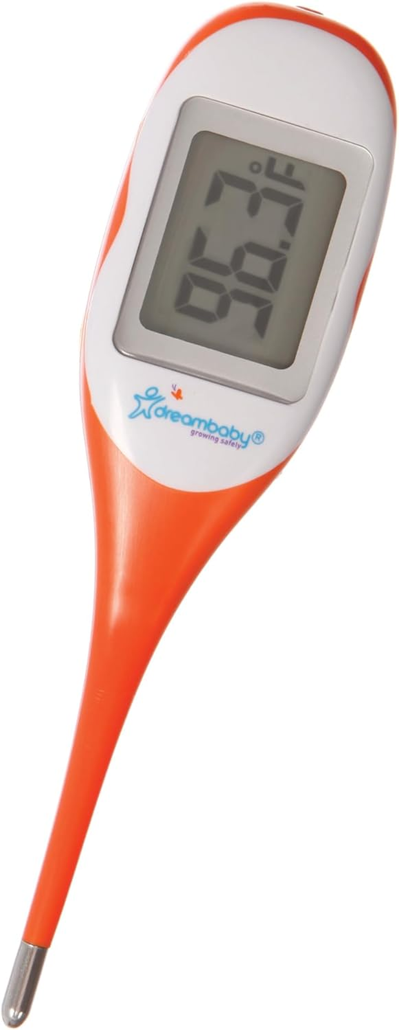 Dreambaby Rapid Response Digital Baby Thermometer with Fever Alert for Underarm or Oral Temperature Readings - Fast & Accurate Digital Thermometer for Babies - Orange image number 4