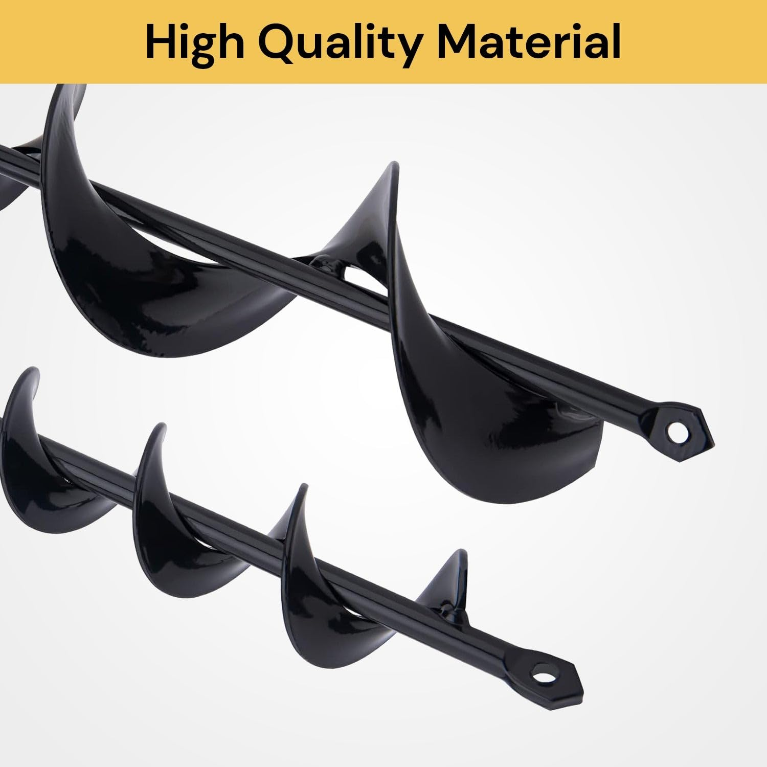 EZONEDEAL Garden Auger Drill Bit for Planting, Bulb Auger for Drill Bit Garden Spiral Flower Planter HEX Shaft Drill Auger for Planting Yard Gardening Bedding Hole Digger Tool (6.6CM X 42CM)