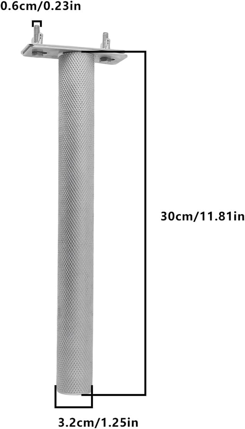 Emagtech Bird Perch Stainless Steel Parrot Perch Stand Branch for Parakeet Cockatiel Conure African Grey Small to Medium Birds(30X3.2Cm) image number 5