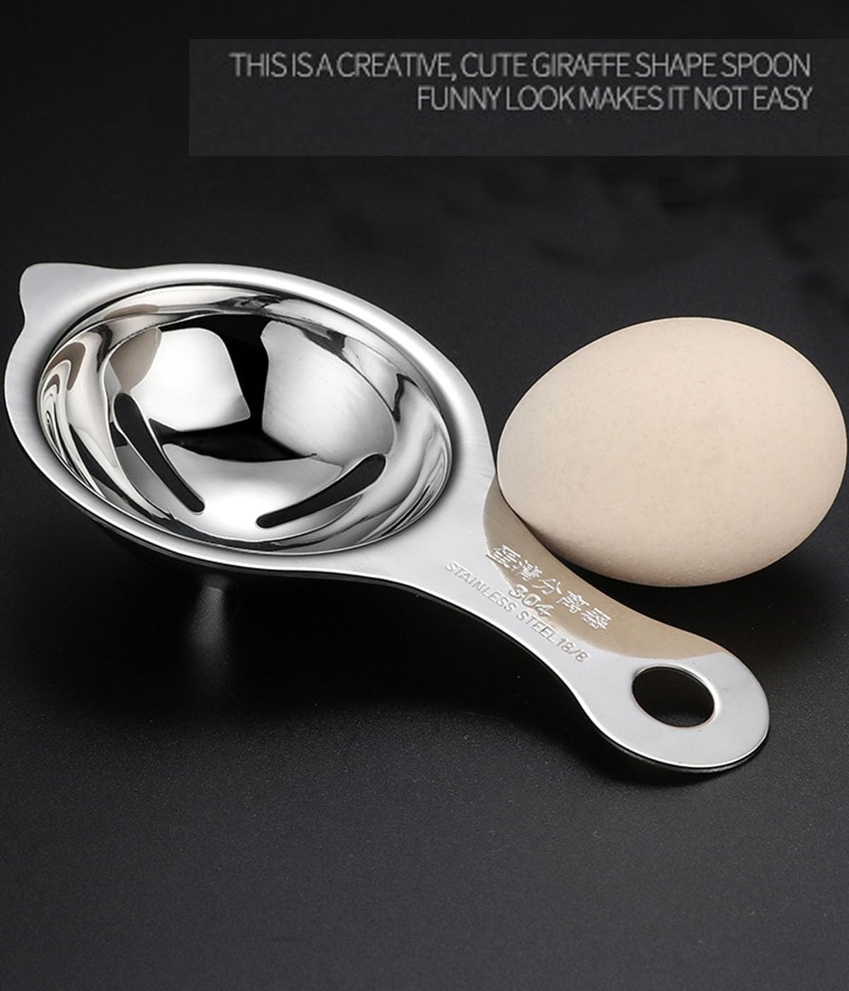 Egg Separator Egg Yolk 2 PCS, Stainless Steel Egg Yolk White Filter