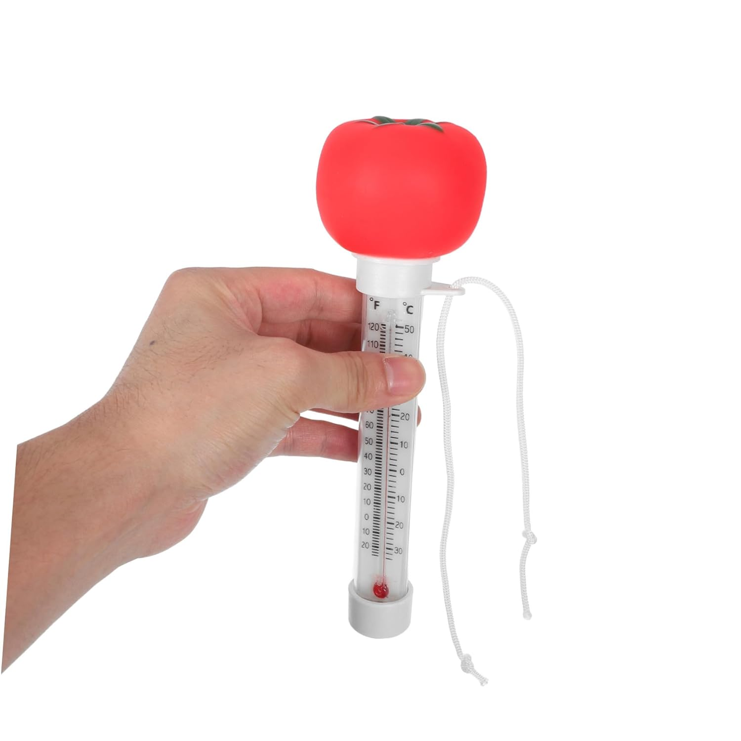 Didiseaon Floating Swimming Pool Thermometer Tomato Design Water Thermometer with Large Easy-Read Display for Pools Spas Hot Tubs and Aquariums image number 5