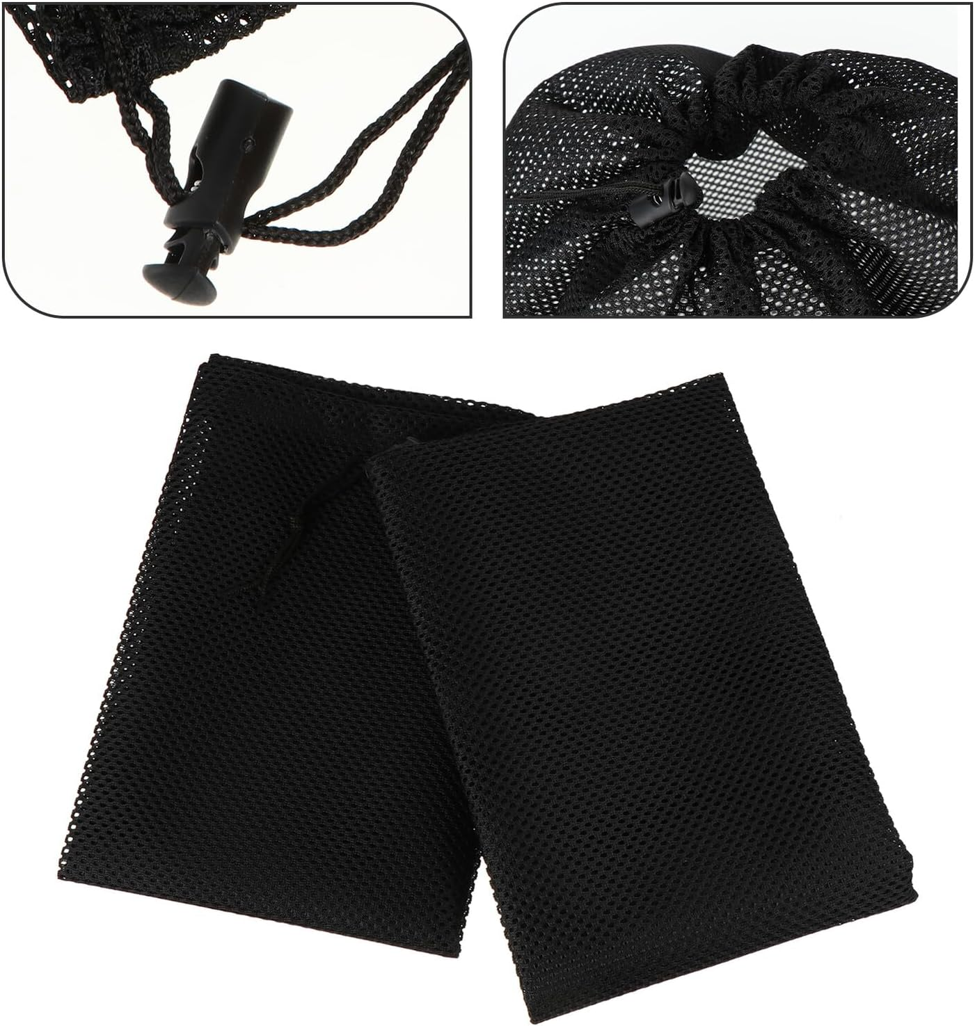 Veemoon 2Pcs Pump Barrier Bags with Drawstring Mesh Filter Pouches for Water Pump Protection Clog-Resistant Filter Media Bags Suitable image number 1