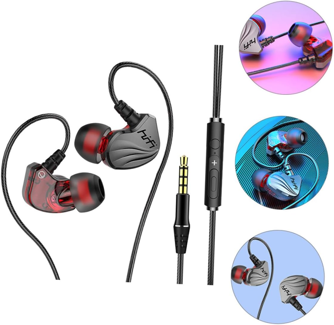Tofficu 3.5Mm Wired In-Ear Earphones Bass, Universal Cord Headphones for Mobile Phones and Tablets, Gunmetal Color, Compatible Smartphone and Portable Devices image number 6