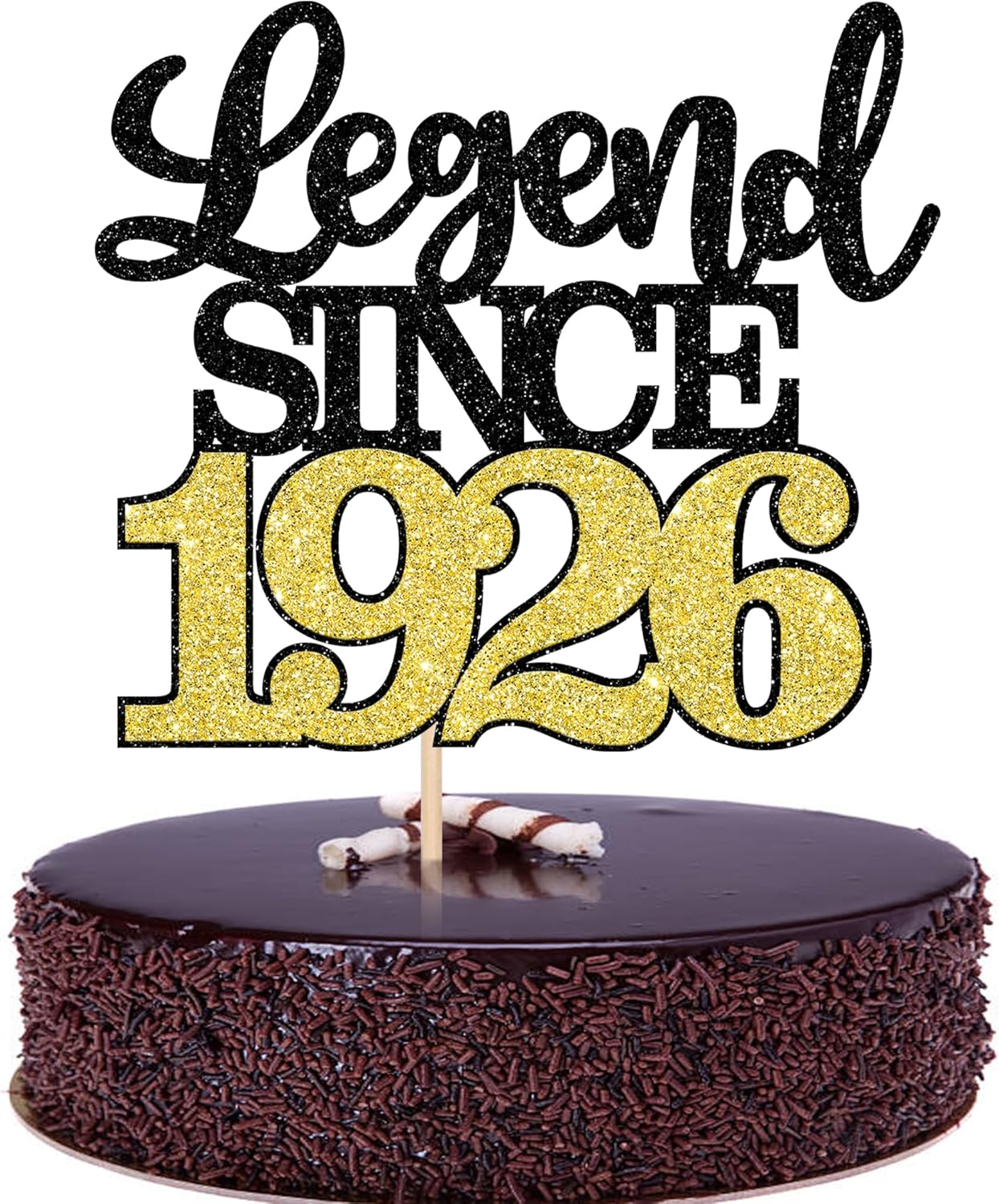 1 Pack Legend since 1976 Cake Topper Glitter Happy 50Th Birthday Cake Pick 50 Fabulous Cake Decorations for Cheers to 50Th Birthday Wedding Anniversary Party Supplies