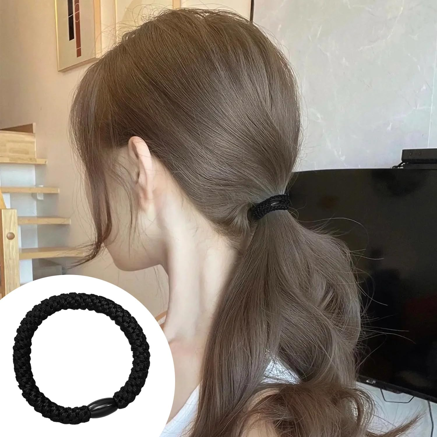 Pack of 16 Elastic, Thickened Headbands, Thickened Design, Strong Elasticity, Not Easy to Break, Robust and Durable, Suitable for Long and Thick Hair. image number 4