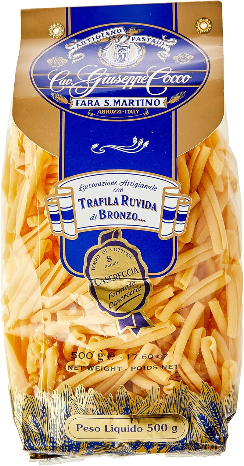 Giuseppe Cocco Casereccia Pasta. Made in Italy from Durum Wheat Semolina with Traditional Drying Methods - 500G image number 2