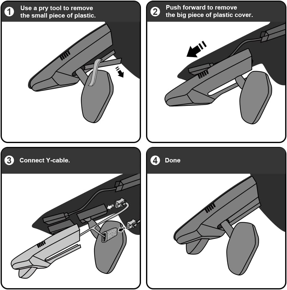 Fitcamx Dash Cam Front 2K+Rear 1080P Adapts for KIA EV6 GT Line Light Wind 2022 2023 2024 2025, OEM Factory Look, Dual HD Video, Loop Recording G-Sensor, Wifi & APP, Easy to Use, 64GB Card image number 3