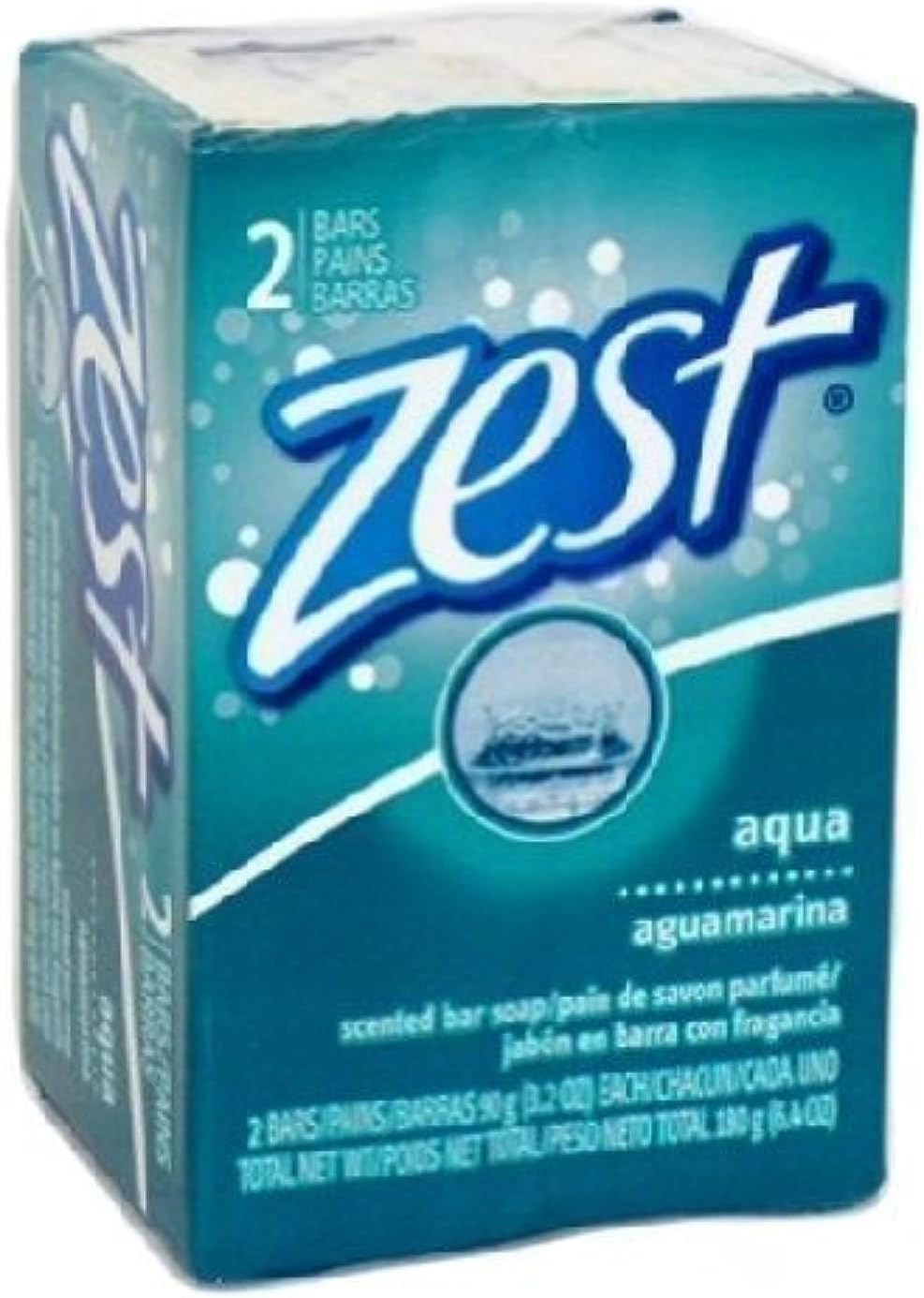 Zest 8-Bar Bath Size Soap, Creamy Cocoa Butter & Shea, 4 Ounce