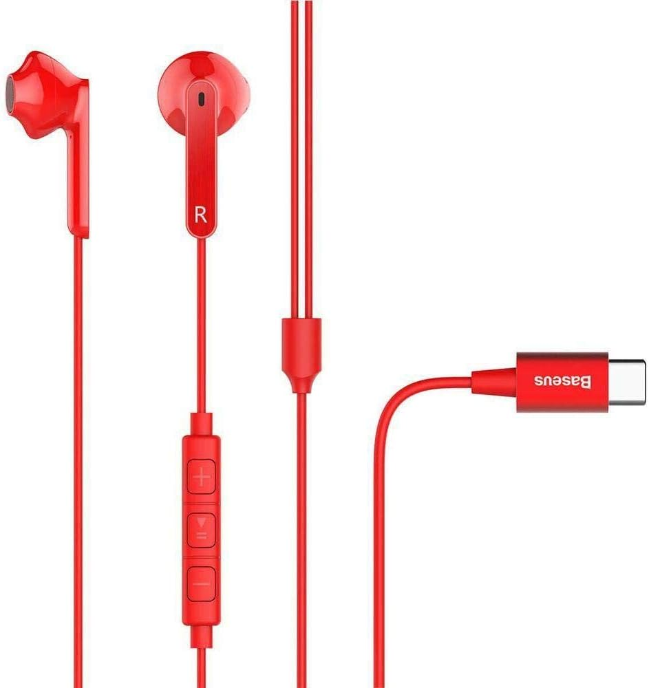 Baseus NGC16-01 Earphone/Encok Wire Earphones C16 (Black)