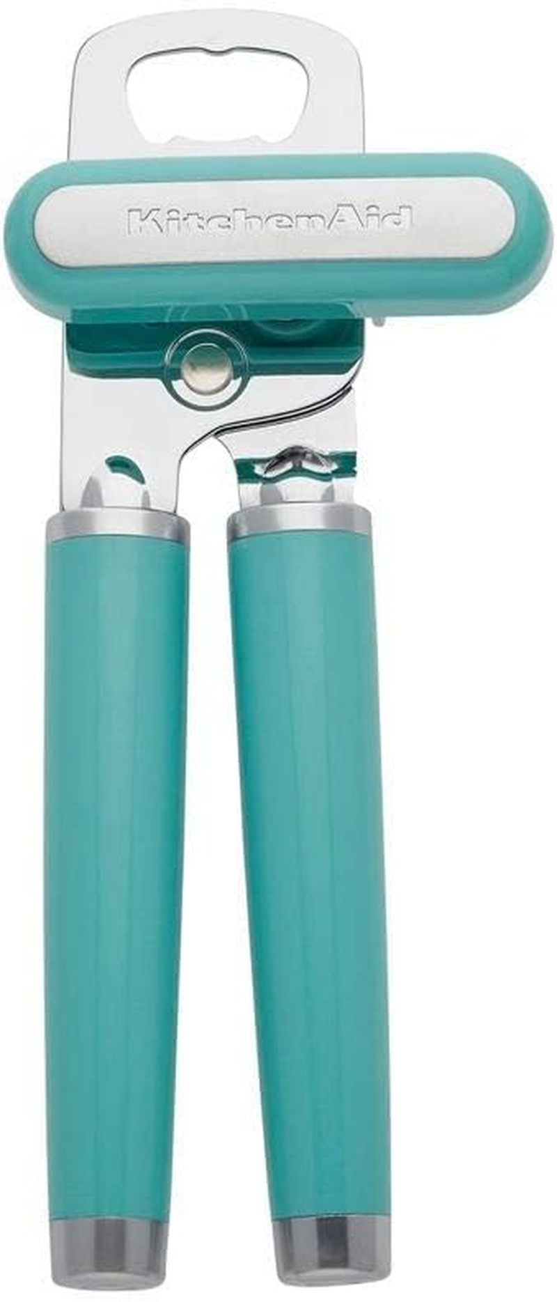 Kitchenaid Classic Multifunction Can Opener/Bottle Opener - Razor-Sharp Stainless Steel Cutting Wheel | Integrated Bottle Opener | Easy Crank Knob for Effortless Operation | 8.34-Inch | Empire Red