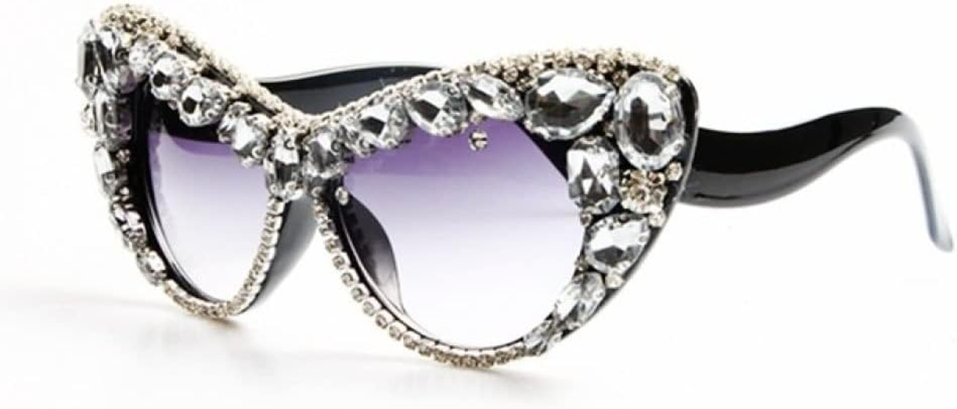 Oversize Cat Eye Diamond Sunglasses Women Designer Luxury Crystal Sexy Sun Glasses for Ladies Eyeglasses Feminino