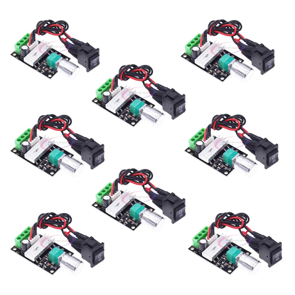 8PCS 3A 80W 6V 12V 24V PWM DC Motor Reversible Variable Switch Speed Controller Driver image number 2