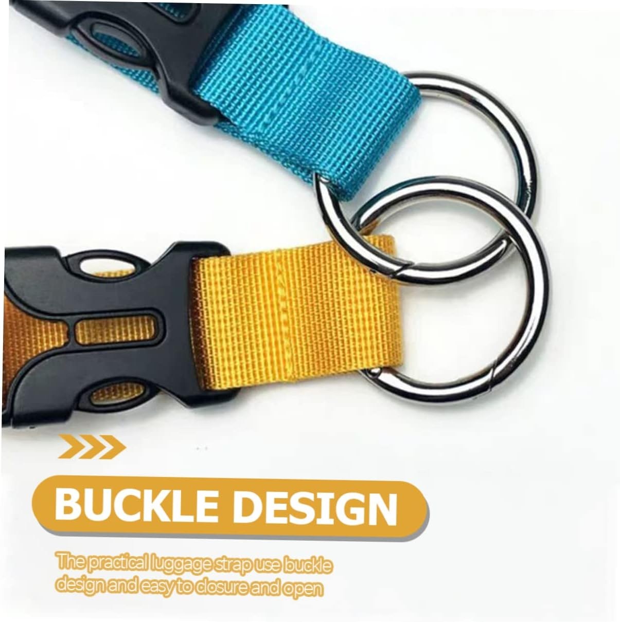 WESIEVYA 2Pcs Professional Luggage Straps Luggage Belt Belts for Suitcase Outdoor Supplies Safe Material image number 5