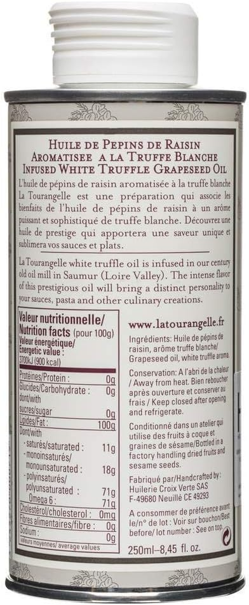La Tourangelle White Truffle Oil 250 Ml image number 2