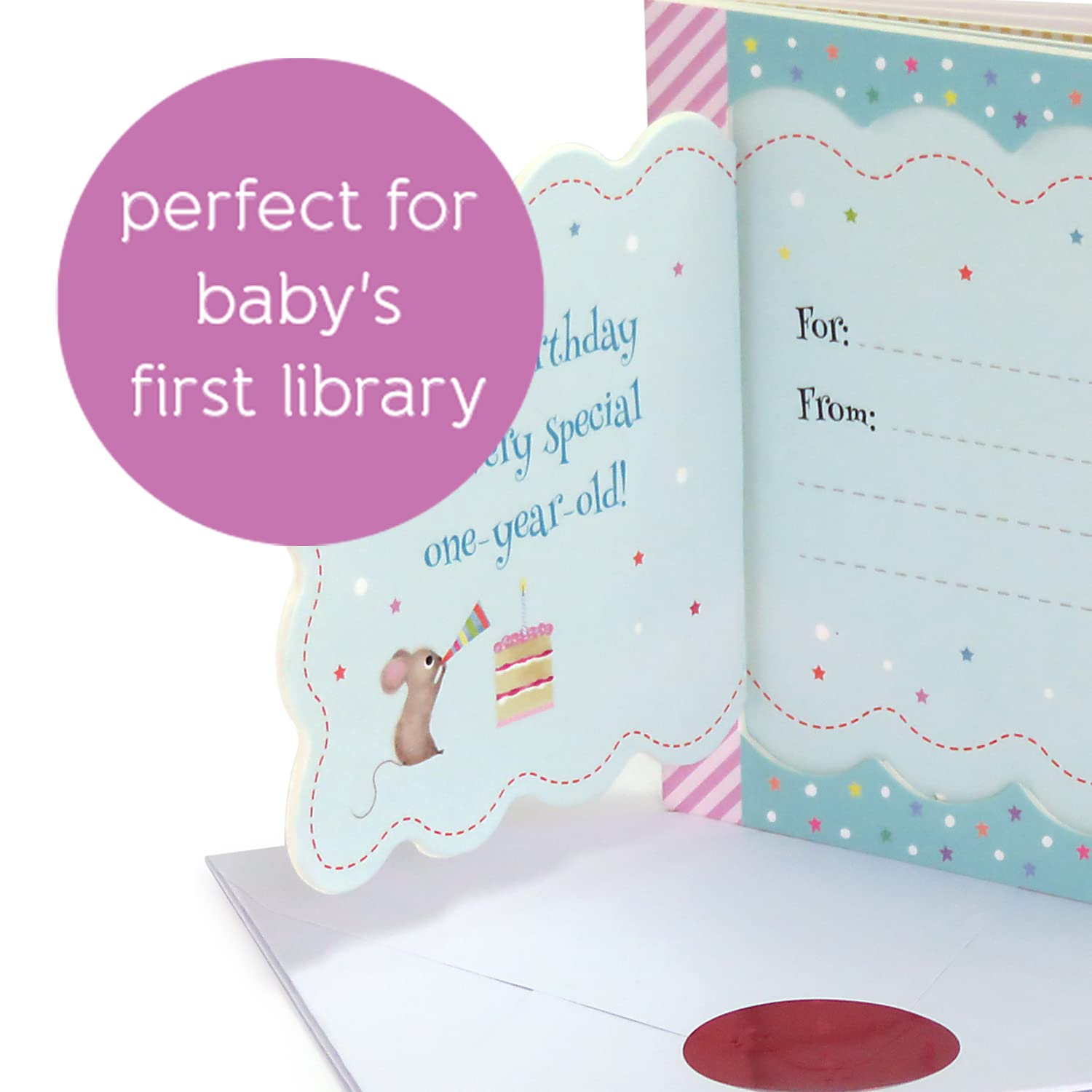 Now You Are One: Little Bird Greetings, Greeting Card Board Book with Personalization Flap, 1St Birthday Gifts for One Year Olds image number 2