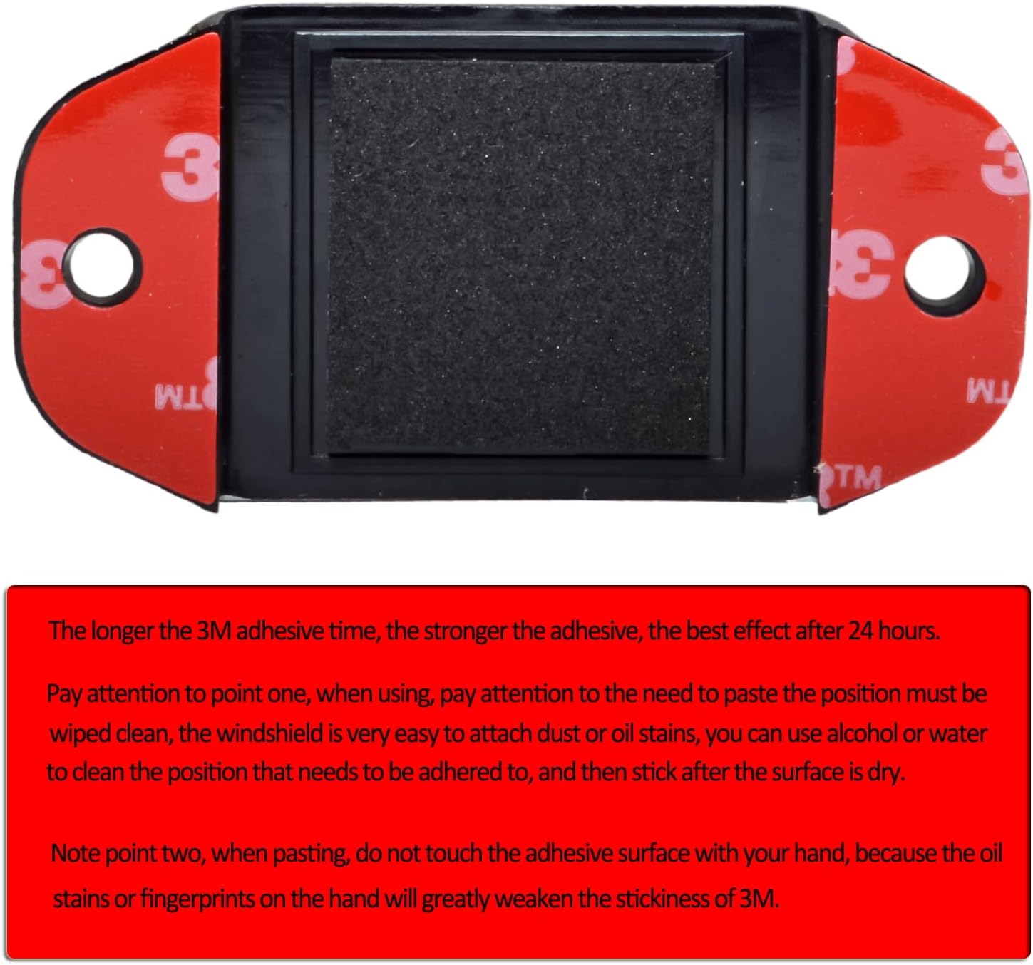 HYS Walkie Talkie Single Side Car Mount Kit with Screws for Handheld CB & VHF UHF Two-Way Radio with Belt Clip (Pack of 4) image number 1