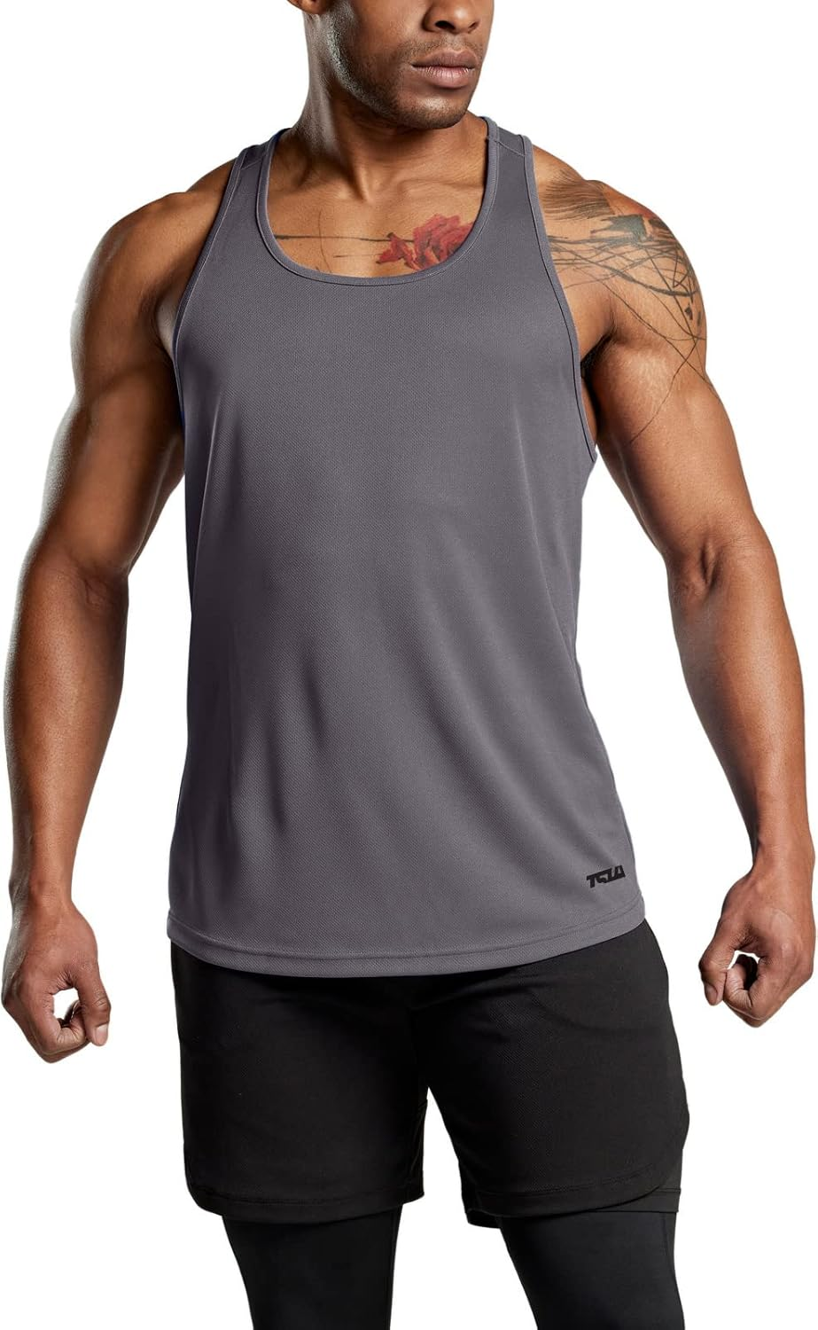 TSLA Men'S 1 or 3Pack Sleeveless Running Tank Top, Performance Athletic Muscle Shirts, Dry Fit Workout Gym Tank Tops image number 1