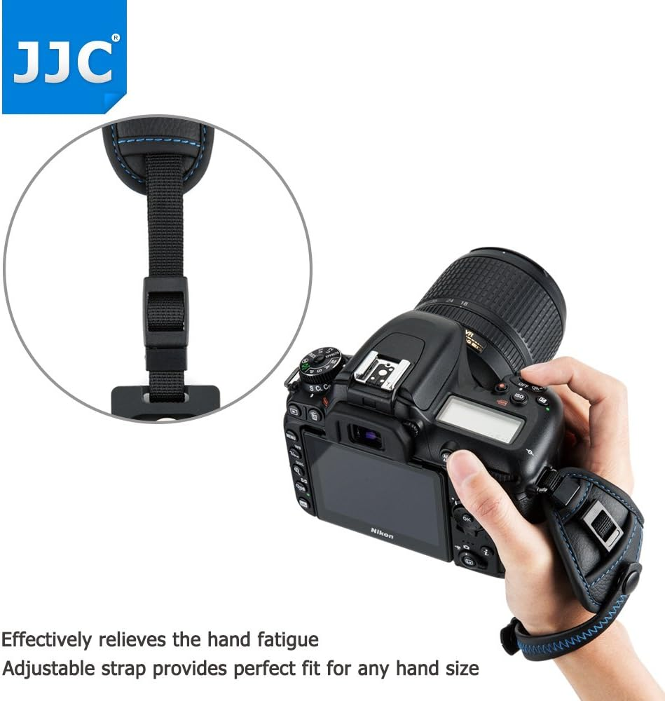 JJC L Size Mirrorless DSLP Camera Hand Strap Grip for Canon EOS R8 R10 R7 5D Mark IV III 7D 6D R5 Mark II 4000D 2000D 90D 80D Rebel T8I T7 T7I ZR Z50II Z5II Z F Z 30 D850 D780 D7500 D5600 P1100 P1000 image number 5