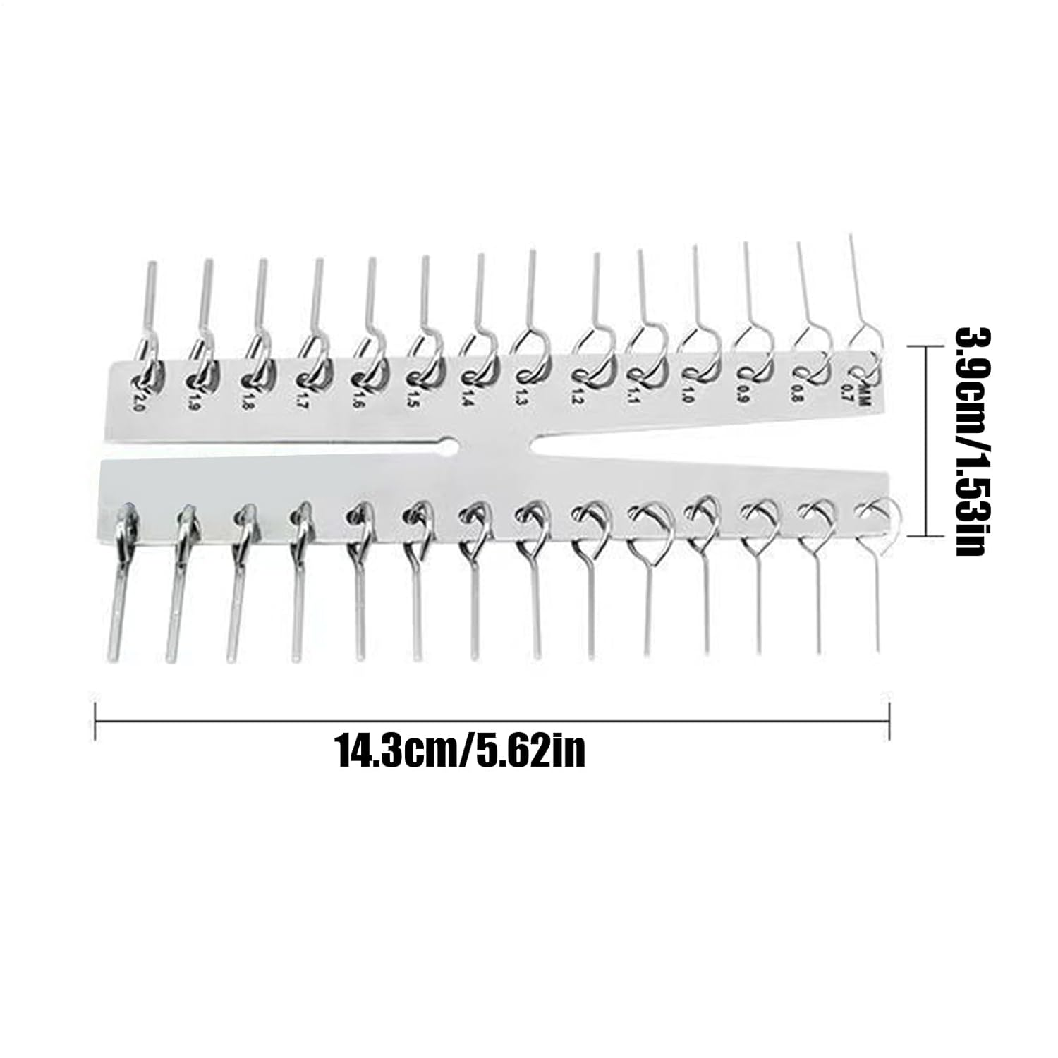 Pipe Measuring Tool - Imperial Stainless Steel Fittings,Copper Tube OD ID Measurement Ruler | for Hydraulic Pneumatic Process Control Industrial Machinery Technician Engineer image number 5