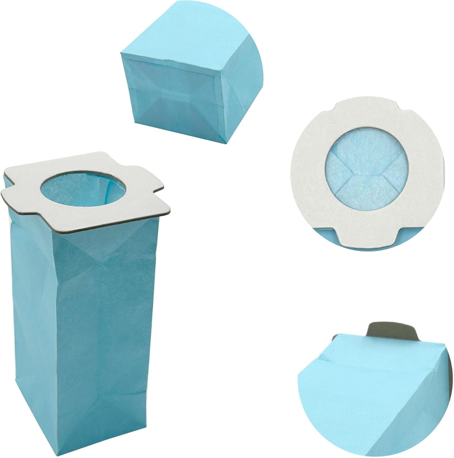 12 X Vacuum Cleaner Bags, for Makita Werkzeug Gmbh Paper Filter for Makita CL072D, CL102D, CL105D, CL107D, CL121D, CL142FD, CL182FD, CL184D, CL282FD, 4093D, 4073D, 4072D, 4076D (1. 2) image number 1