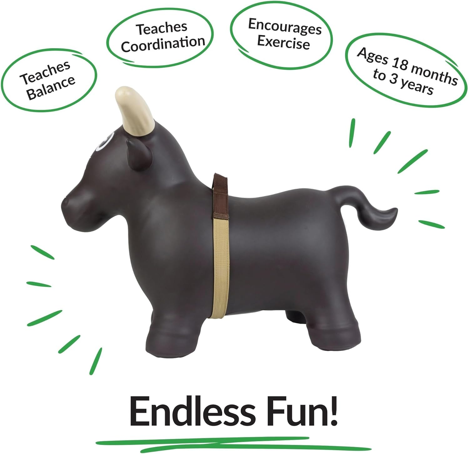 Big Country Toys Lil Bucker & PBR Chute Combo - Kids Hopper Toys - Bull Riding Toys & Rodeo Toys