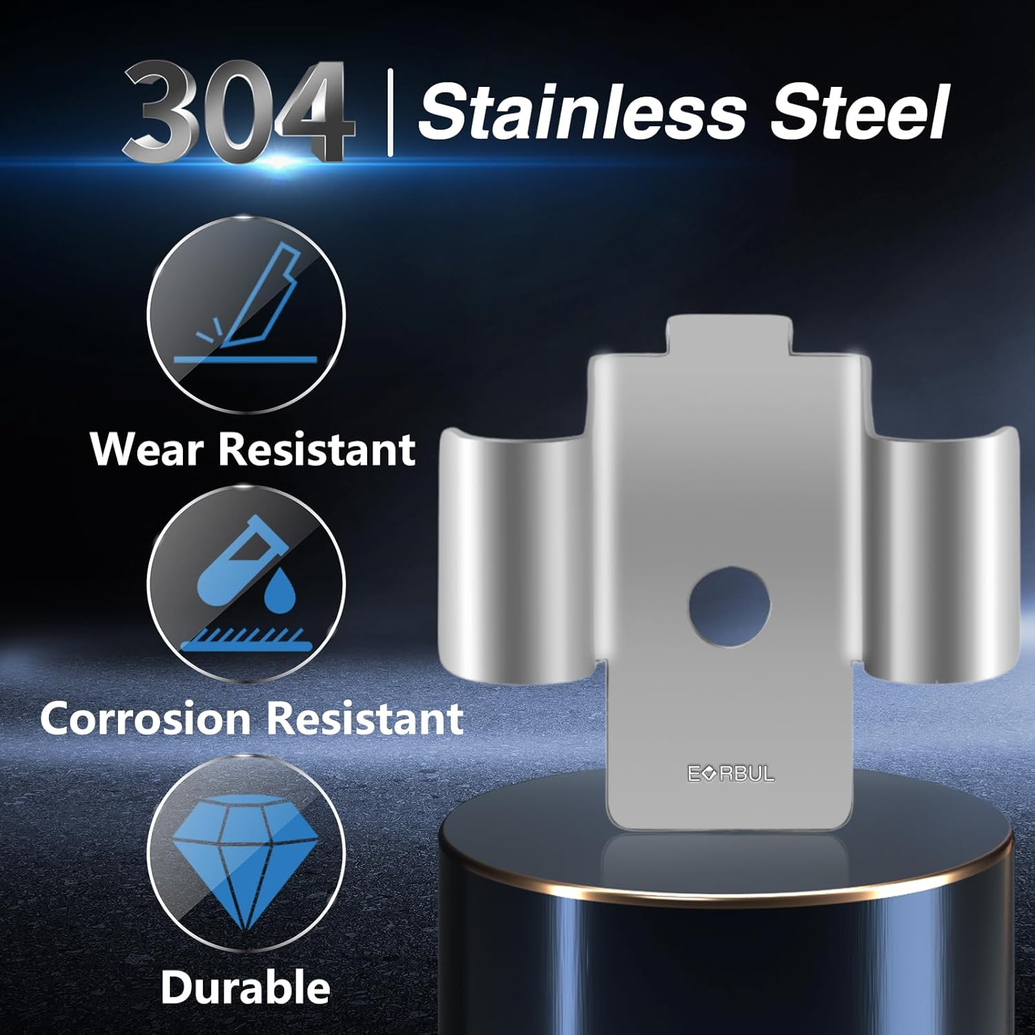 EVRBUL Upgraded Stainless Steel Parking Brake Cable Clip Retainer with Rubber Tubes Compatible with BMW 1 Series F20/F21, 2 Series F22/F23, 3 Series F30/F31, 4 Series F32/F33/F36 Replace#: 34406854898 image number 6