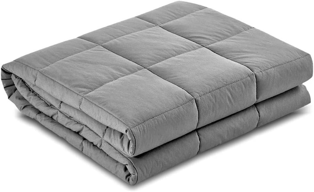 Giselle Bedding 11Kg Microfibre Weighted Blanket, Winter Blankets Rug Cover Adult Quilt for Bed Bedroom, Anxiety Relief Soft Machine Washable Relax Deep Sleep 152 X 203Cm Grey