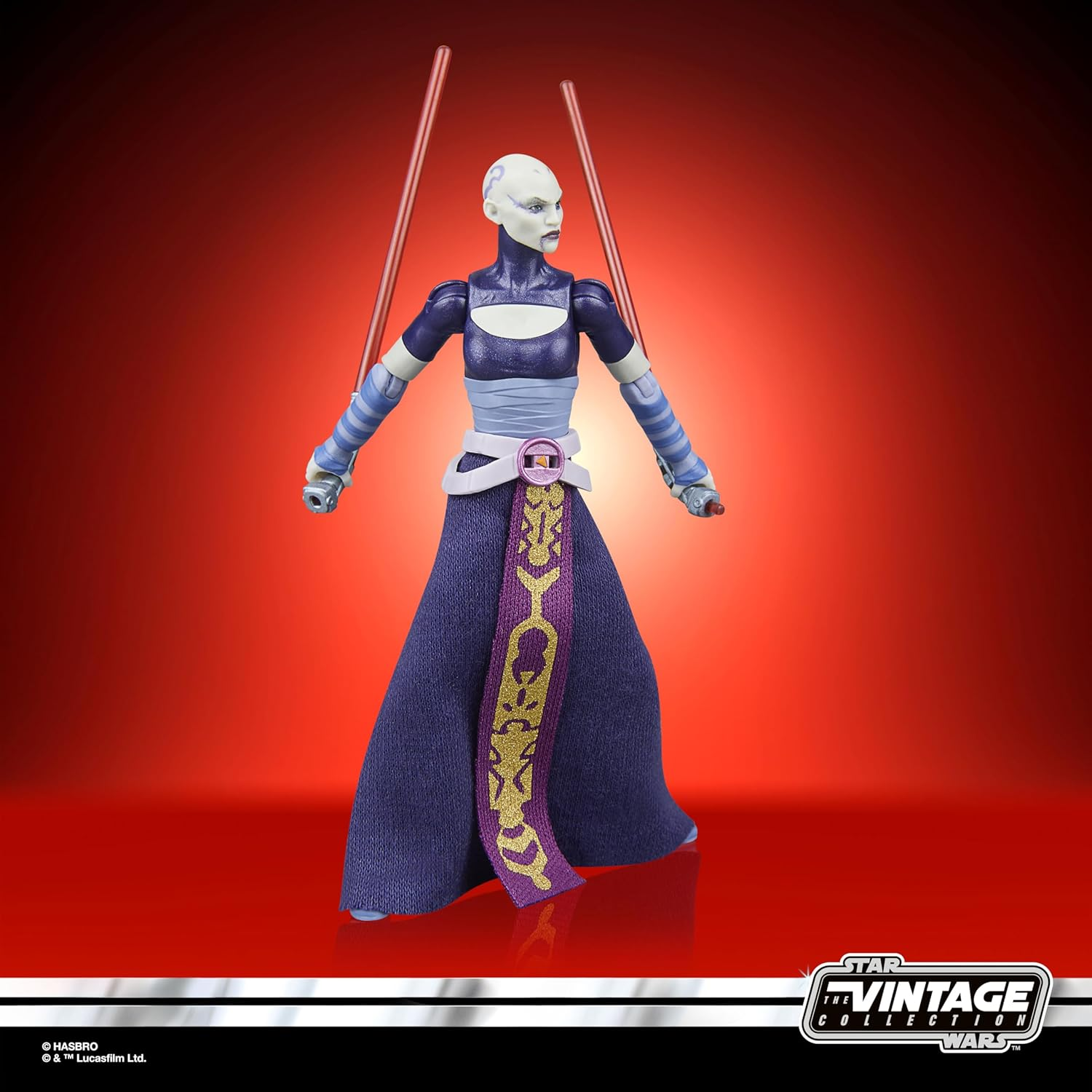 Star Wars the Vintage Collection Asajj Ventress, Star Wars: the Clone Wars 3.75 Inch Premium Collectible Action Figure