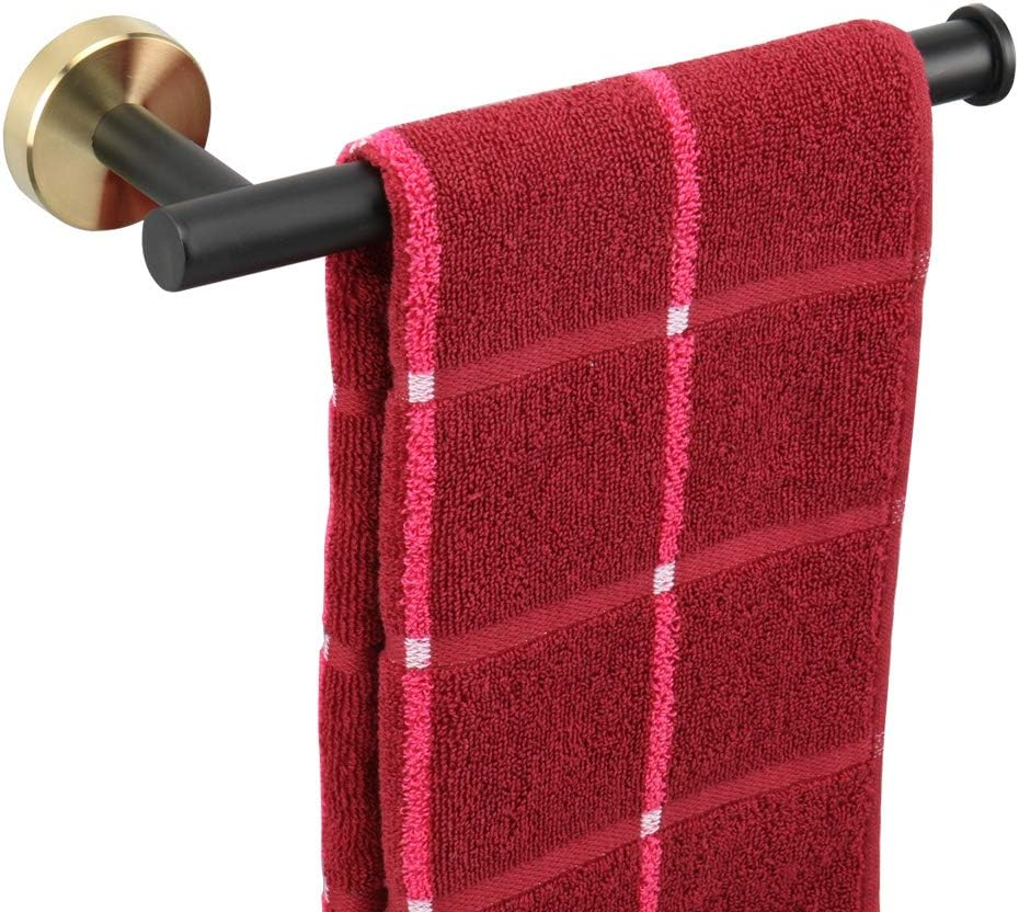 Tocten Hand Towel Holder/Towel Ring - Thicken SUS304 Stainless Steel Bathroom Hand Towel Bar, 9Inch Heavy Duty Wall Mounted Towel Rack Hanger (Polished Chrome)