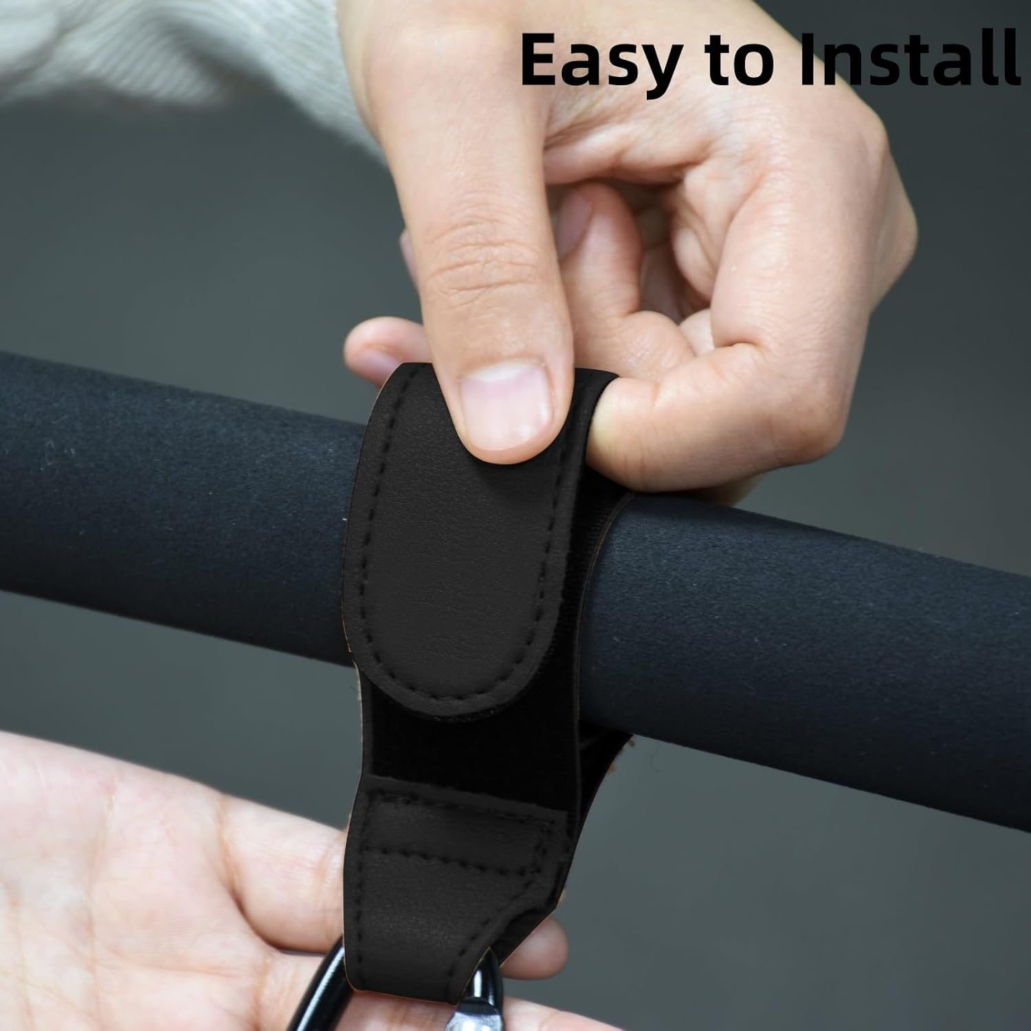 Stroller Hook, 2PCS Portable Stroller Hooks for Hanging, Multipurpose Organizer Hook Clip for Bugaboo,Strollers, Wheelchairs,Walkers(Black) image number 6