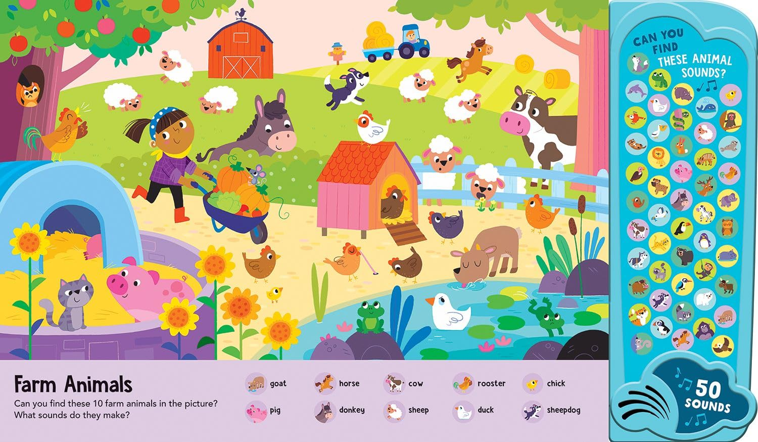 Look & Find - 50-Button Mega Sound Book - Animal Kingdom image number 1