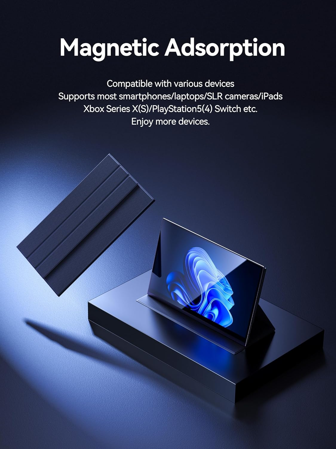 MINISFORUM Portable Monitor MSS-A156 2K 144Hz 15.6" Full Touchscreen, 2560 X 1440 QHD, 400 Nits & Portable IPS Gaming Monitor, 100% DCI-P3, HDR 400 image number 5