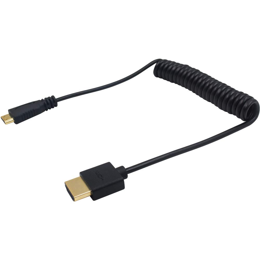 Duttek Mini HDMI to HDMI Cable, Ultra-Thin HDMI Male to Mini HDMI Male Cable Support 4K Ultra HD, 1080P, 3D,For Projector, Monitor, Camcorder(Hdmi 2.0) (1.2M/4FT) image number 1