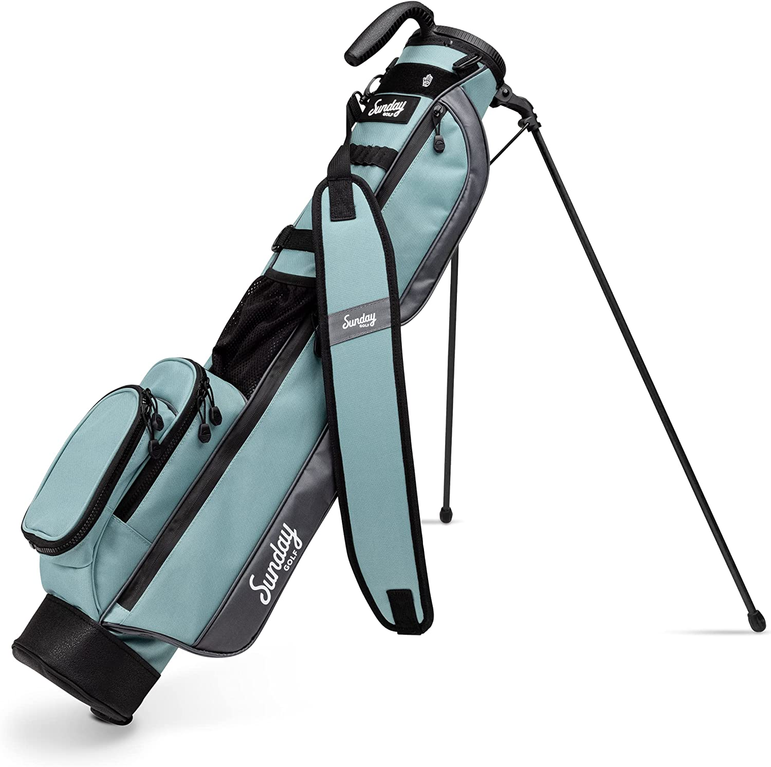 Sunday Golf Loma Bag - Lightweight Sunday Golf Bag with Strap and Stand &ndash; Easy to Carry Pitch N Putt Golf Bag &ndash; Golf Stand Bag for the Driving Range, Par 3 and Executive Courses, 31 Inches Tall - Blue image number 5