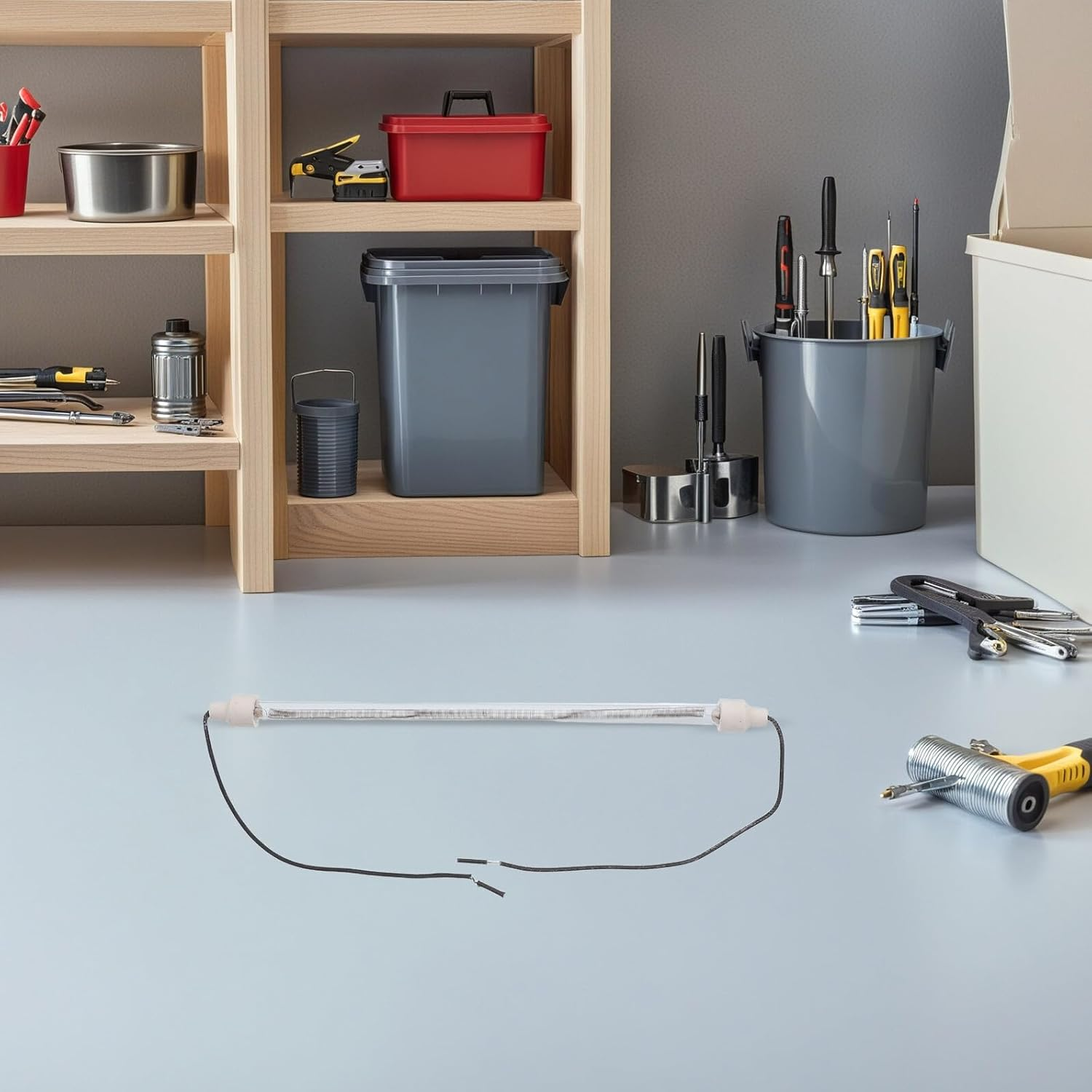 4Pcs Heat Lamp Tubes Replacement Heating Elements with Wires for Chicken Coop Heater Oven Accessories Indoor Outdoor Pet Warmers image number 5