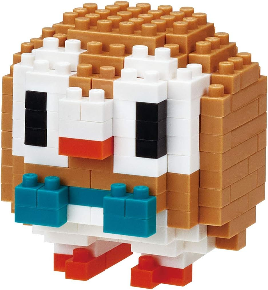 Nanoblock - Pokemon - Rowlet (Box of 12), Nanoblock Pokemon Series
