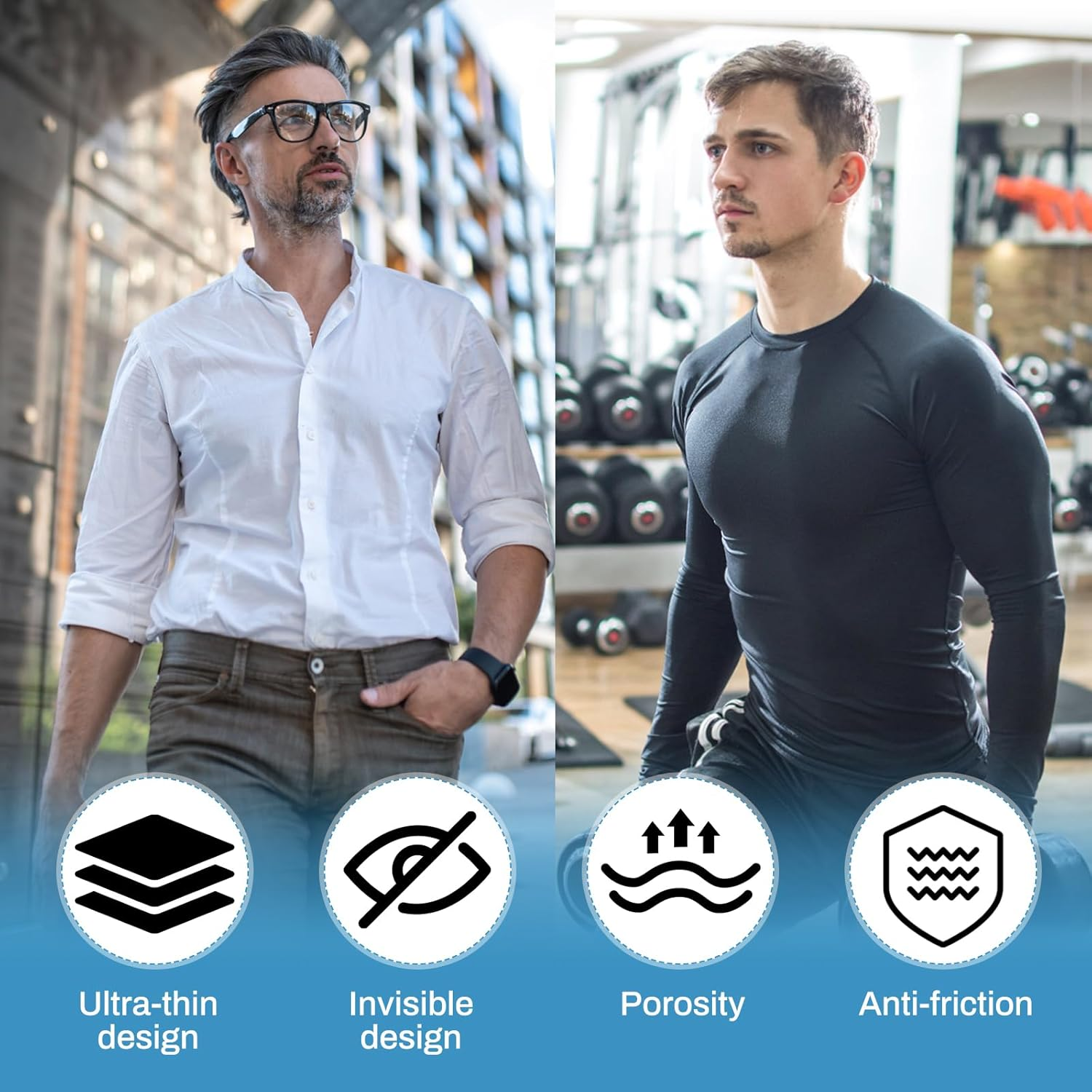 Men'S Nipple Covers 100Pcs (50 Pairs) | Ultra-Thin Anti-Chafing for Running, Marathon & Gym | Strong Adhesive, Invisible Underwear | No Rubbing, Easy to Remove image number 5