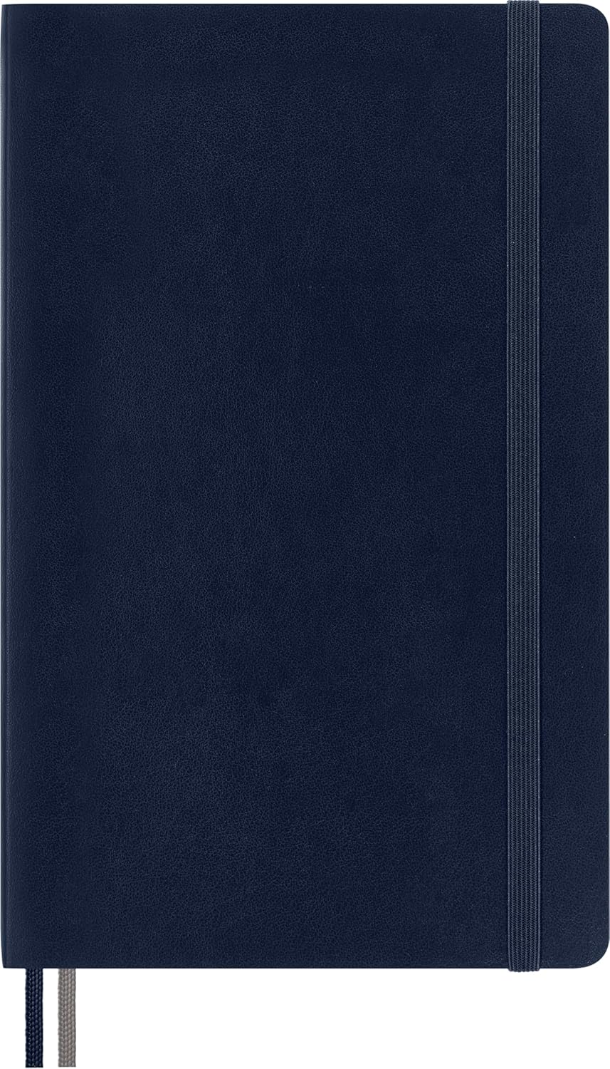 Moleskine Classic Soft Cover Expanded Plain Notebook, Large, Sapphire Blue image number 5