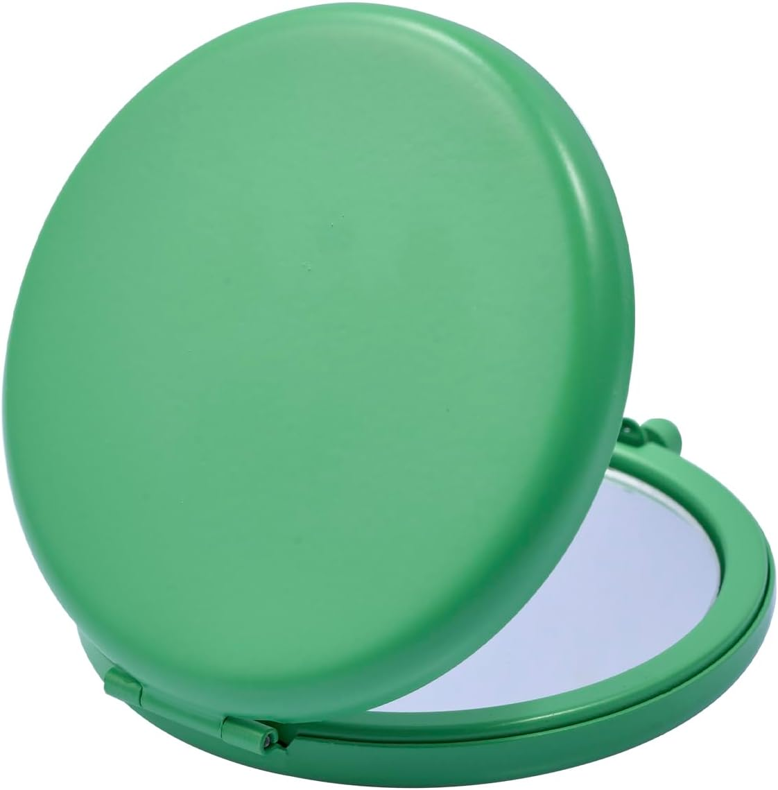 Compact Mirror, Pocket Travel Makeup Mirror for Purse, Metal round Shell, 2-Sided 1X/2X Magnifying, Portable, Folding, Handheld, Gold, 1 Pack image number 1