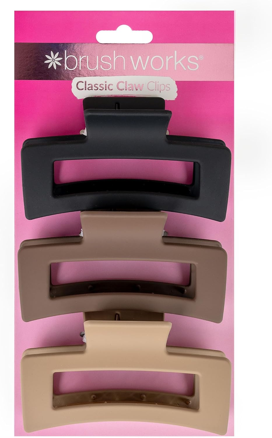 Brushworks Classic Claw Clips - 3 Pack image number 4