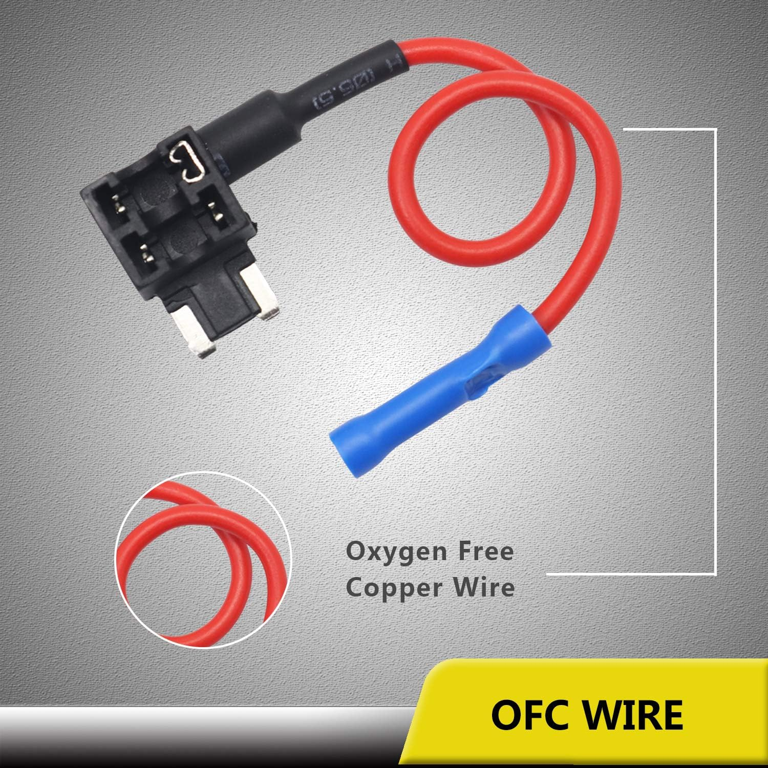 Recoil 10 Pack 12V Car Add-A-Circuit Fuse Tap Adapter ATO ATC Blade Fuse Holder with 10Pcs 20A Fuses (FT3-10) image number 5