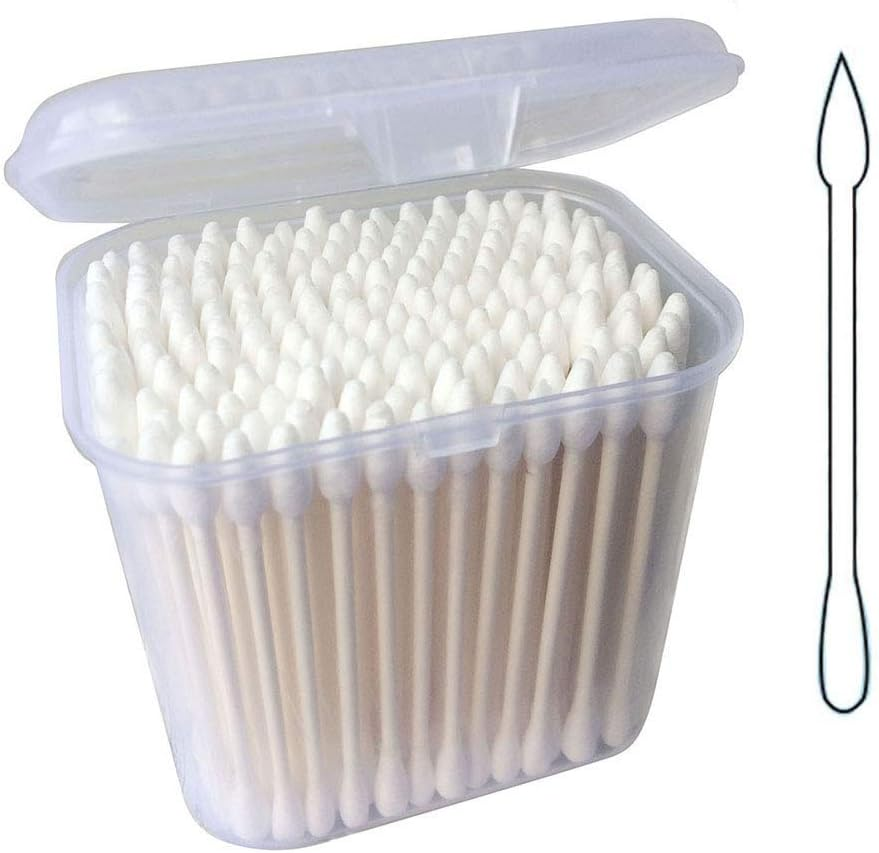 Paper Stick Cotton Swabs - 360CT- Double Tipped Compact Quality Cotton Heads - Strong Toughness Handle - Multipurpose, Safe, Highly Absorbent image number 2