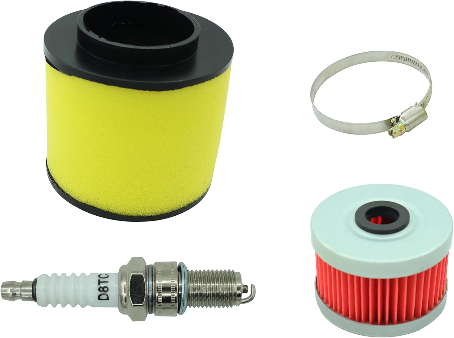 TRX300 Carburetor for Honda 300 TRX300FW Fourtrax Carb ATV 1988-2000 with Parts Air Filter& Oil Filter Spark Plug Choke Cable Valve Plunger Kit image number 4