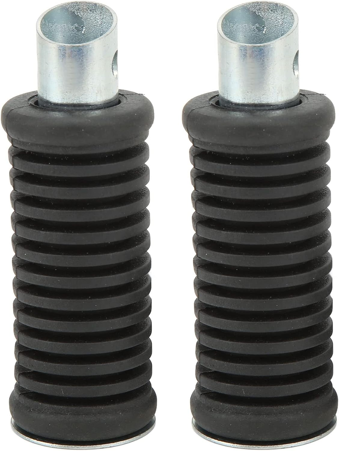 Penrux Footpegs, Foot Rest Rubber 8.5Cm High Strength 2Pcs for 196CC 6.0 6.5Hp Mini Bikes, Rear Foot Rests Motorcycle Rear Footrests Rubber Non Slip Footrests Plate Footrest Rubber Pad Grip Cover image number 3