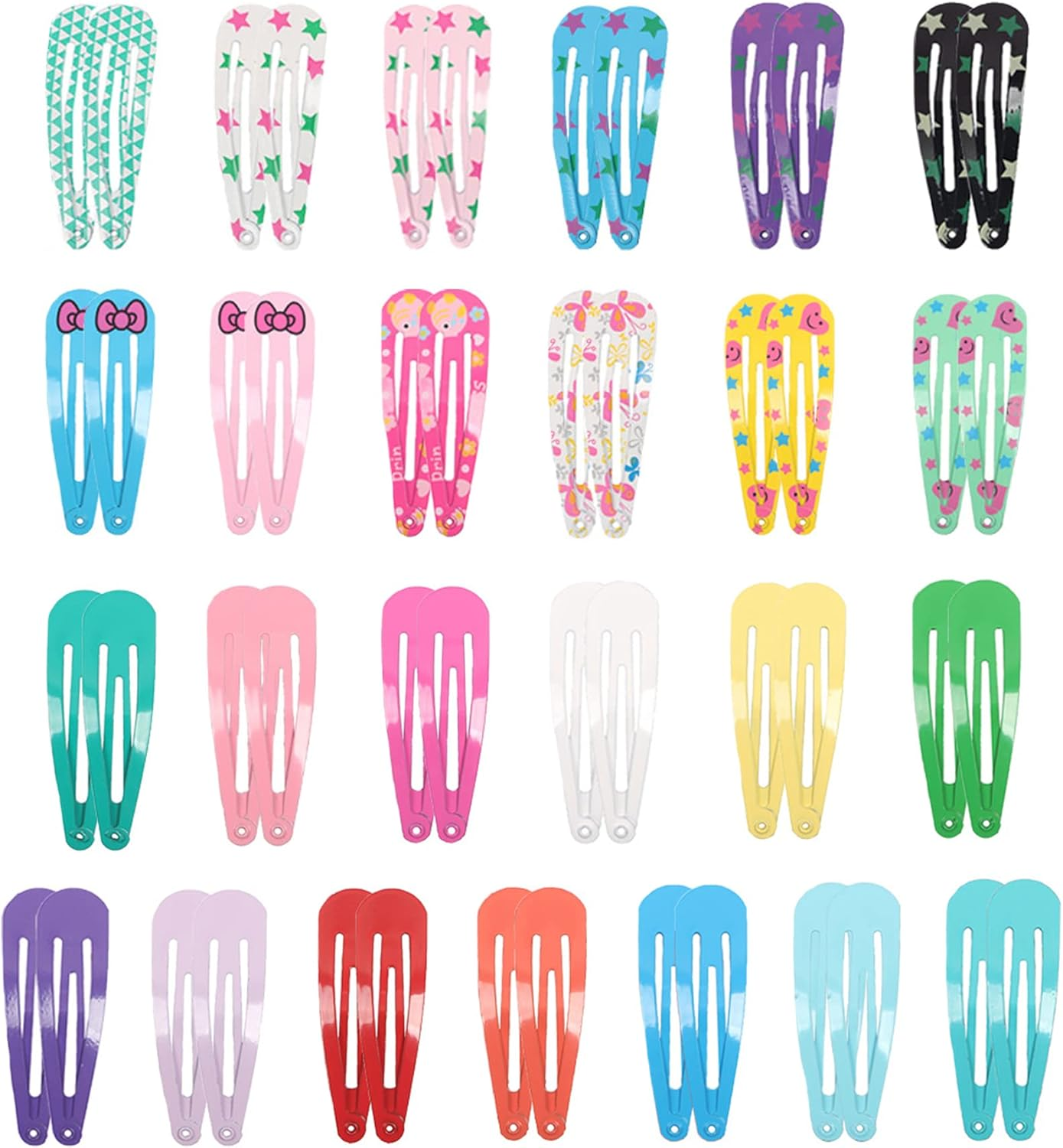 Pack of 50 Hair Clips Girls, 5 Cm Cute Small Hair Clips, Metal Hair Clips, Children'S Hair Clips, Hair Accessories for Girls, Children, Women image number 3